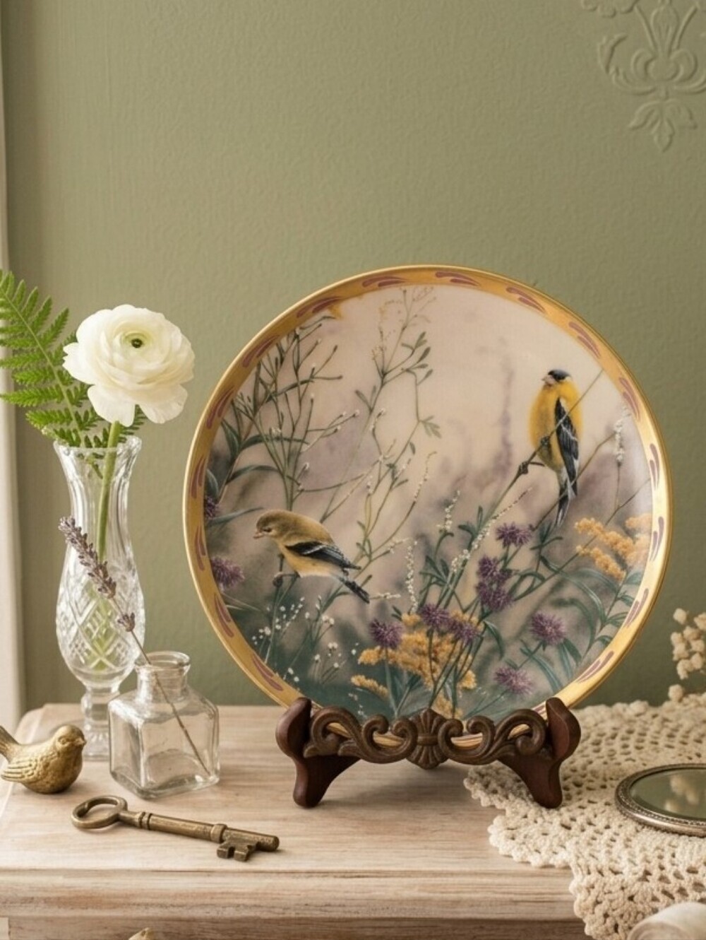 Lenox “Golden Splendor” Collector Plate – Catherine McClung (1992)